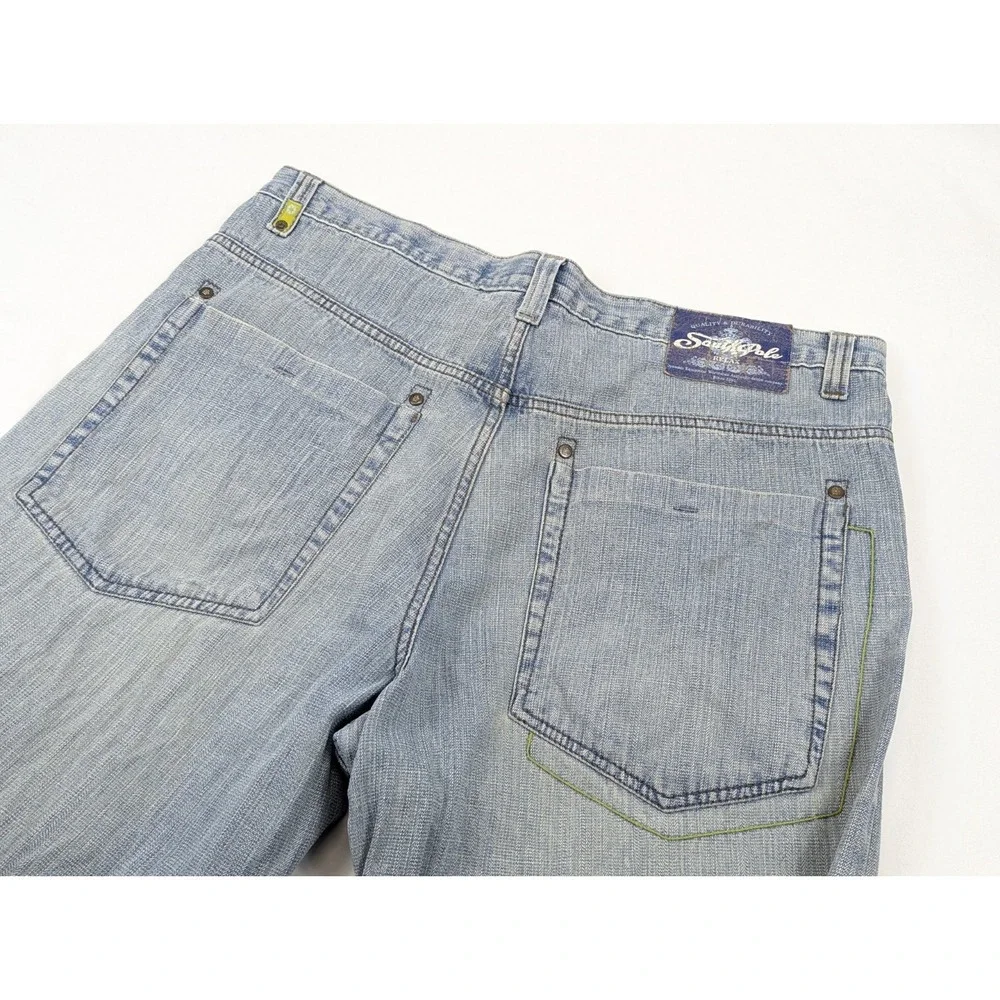 Southpole Jeans Mens 38x32 Baggy Relaxed Y2K Distressed Hip Hop Street Wear Wide